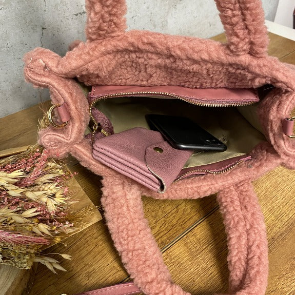 Felltasche rosa Clearance